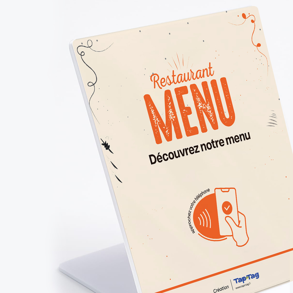 Stands PVC Menu Restaurant - Modèle #SM216B