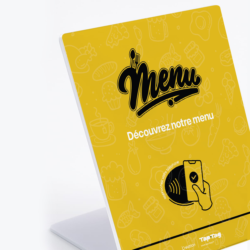 Stands PVC Menu Restaurant - Modèle #SM21J